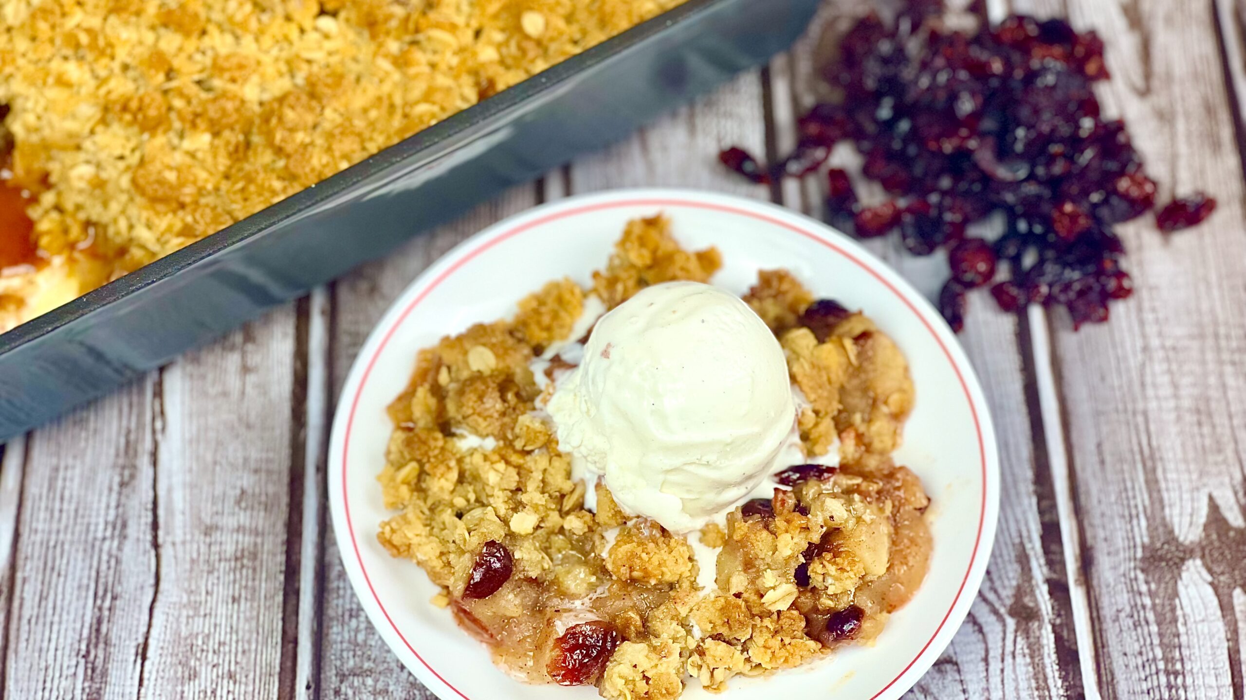 Apple Cranberry Crisp